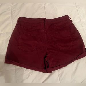 Universal Thread High Rise Midi Burgandy Shorts